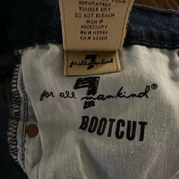 7 For All Mankind Bootcut Jeans Women’s Size 32 - Picture 8 of 9